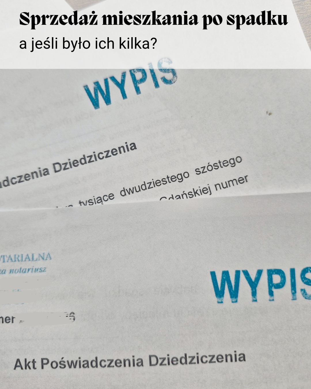 Sprzedaż mieszkania po spadku - a co, jeśli było ich kilka?